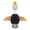 Black, variant on YIFAEUX Wild Goose Dog Toy Indestructible Plush Toy Anxiety Relief Squeaky Duck Puppy Chew Toy for Small Medium Large Dogs Interactive Training