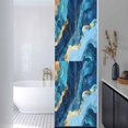 thumbnail image 2 of Abstract Art Window Privacy Film Water Ripple Gold Blue Gradient Marbling Decorative Glass Window Film UV Blocking Static Cling Non-Adhesive Sticker Covering for Home Door 23.6 x 78.7 inches, 2 of 8