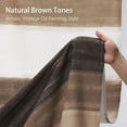 thumbnail image 2 of Brown Shower Curtains for Bathroom Rustic Tan Farmhouse Cotton Shower Curtain, 72 x 72, 2 of 6