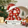 thumbnail image 5 of Personalized Initial Christmas Ornaments 2025 Custom Ornaments with Name, Personalized A-Z 26 Letter Ornament, 3D Acrylic Name Ornament for Christmas Tree, Xmas Gifts for Family Kids Friends R, 5 of 10