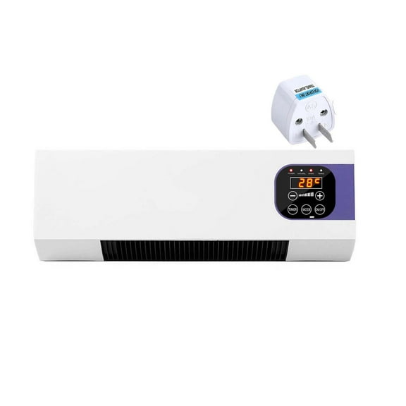 FYHALE 8,000 btu Digital Wall-mounted Air Conditioner & Heater, Remote, Eco, 350 sq ft Coverage