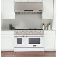 thumbnail image 2 of 48 in. 6.7 cu. ft. Dual Fuel Range for Natural Gas in White, 2 of 16