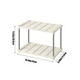 thumbnail image 3 of Living Room Storage Rack, 4-Tier Ventilated Shelf, Multi-Purpose Plastic & Iron Organizer for Home, Kitchen & Garage, Easy Assembly, Beige, 41x21.5x79.5CM, Maximize Storage Space, 3 of 6