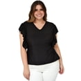 thumbnail image 1 of Blusa strech Roman Fashion tallas extras, 1778 (Negro) negro 38 Roman Fashion Blusa extra 1778, 1 of 7