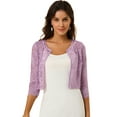 thumbnail image 1 of INSPIRE CHIC Cardigan Court en Dentelle Florale pour Femmes, 1 of 6