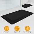 thumbnail image 4 of Semfri 20 x 32 inch Bathroom Rug Memory Foam Bathroom Mat Absorbent Bathroom Mat and Rug for Toilet Shower Sink Black, 4 of 7