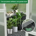 thumbnail image 6 of 6'x4' Walk-in Greenhouse, Wood Frame Polycarbonate Greenhouse with 2 Shelf and Floor, Quick Installation Indoor Outdoor Grow House for Plants, Level 6 Windproof, 6 of 8