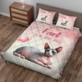 thumbnail image 3 of Every Fart is Love Note Sphynx Guilty Face Happy Valentine's Quilt Bedding Set Cat Lover Kitten Owner Gifts Idea 1 Blanket Bed Cover 2 Pillowcases - 01016, 3 of 5