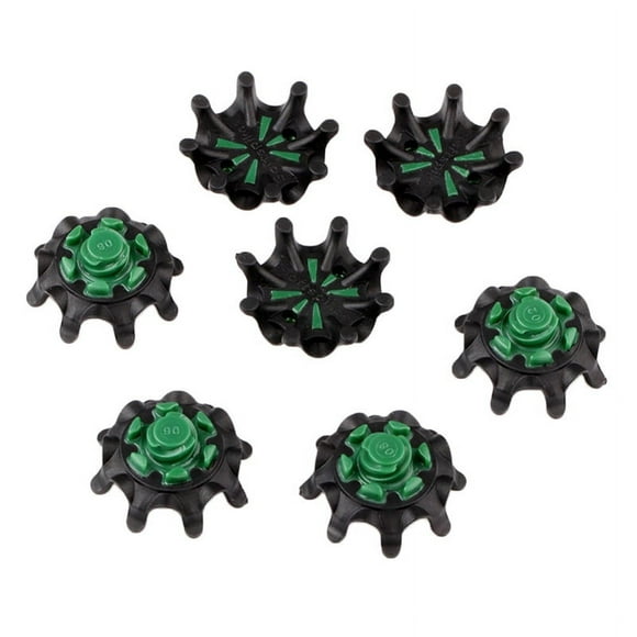 5pcs Golf Shoe Spikes Fast Rotating Spikes Black-green Stability Comfort Outdoor J6K5