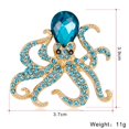 thumbnail image 2 of TISHITA 4xWomen Animals Crystal Pin Brooch Alloy with Rhinestone Color 4 4 Pcs, 2 of 6