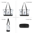 thumbnail image 6 of FORMRS Canvas Laptop Tote Bag for Women with 15.6" Computer Compartments Shoulder Handbag, Cartoon Snowmen, 6 of 7