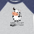 thumbnail image 4 of Inktastic Sorry, I'm a Bit Moody Today Cute Cow Pun Boys or Girls Baby Bodysuit, 4 of 5