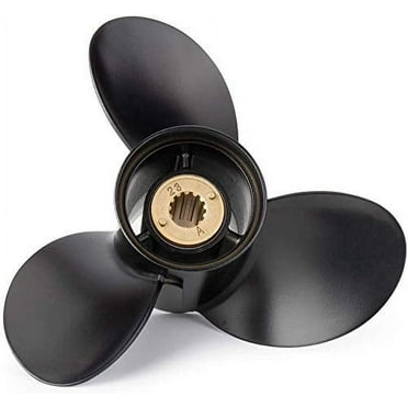 Qiclear Boat Propeller OEM 10 1/2 x 13 (13 Spline Tooth) Upgrade Aluminum Outboard Boat Propeller Fit Mercury Engines 30-70HP Bigfoot (4 Stroke) Parts No:48-816704A45 RH