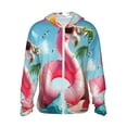 thumbnail image 2 of Uemuo Tropical Flamingo Pool Float Pattern Women's Full Zip UPF 50+ Sun Protection Hoodie Jacket Long Sleeve Sun Shirt Hiking Outdoor Performance with Pockets-3X-Large, 2 of 9