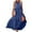 649#Navy, variant on GXIPO 2025 Long Sundresses for Women V Neck Smocked Tiered Ruffle Flowy Maxi Beach Dress with Pockets Beige 2XL