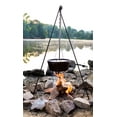 thumbnail image 3 of Lodge Campfire Cooking Tripod, Adjustable Chain, 43.5 Inches, Steel Campfire Cooking Tripod for Suspending Dutch Ovens & Pots or Cookware Over an Open Flame, 3 of 6