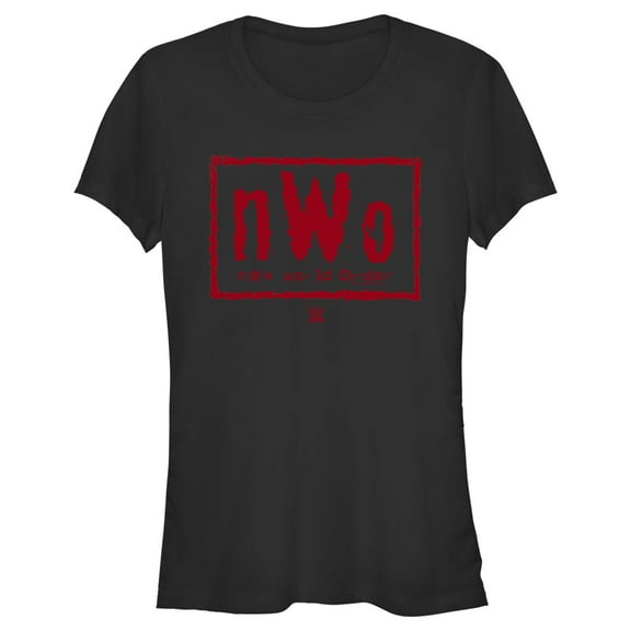 Junior's WWE New World Order Logo  Graphic Tee Black Small
