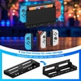 thumbnail image 5 of ZHSX Wall Mount for Nintendo Switch,Switch Wall Mount Gaming Organizer with Hooks for Hanging Joy-Cons, Compatible with OLED and Nintendo Switch Models(Black), 5 of 5