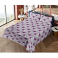 thumbnail image 4 of Ambesonne Bohemian Fitted & Flat Sheet with Shams 4 Pcs Set, Tribal Arrows Geometric, Full, Fuchsia Purple and Coconut, 4 of 5