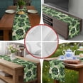 thumbnail image 5 of Burlap Table Runner 70 Inches Long, Green Palm Leaf Tropical Plant Non-Slip Kitchen Table Runners for Dining Room Everyday Use Party Table Decorations Tortoise Leaves Seamless, 5 of 9