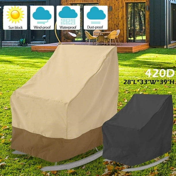 420D/210D Outdoor Furniture Cover Waterproof Rocking Chair Cover Patio