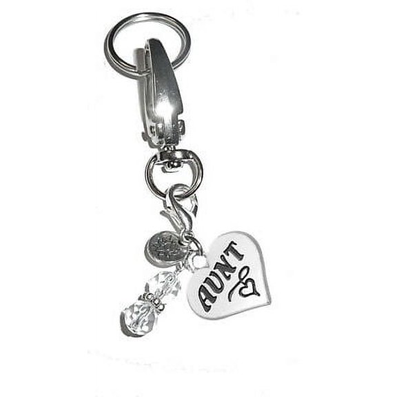 Hidden Hollow Beads Women's Keychains - Aunt Key Ring Charm - Bag Charm
