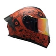 thumbnail image 2 of Casco Para Moto Edge Abatible Skulls Rojo Doble Certificación M, 2 of 5