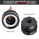 thumbnail image 4 of Adaptador de tanque IBC Uxcell de 275-330 galones, accesorio de rosca fina de 1/2" x 3/4" GHT, válvula de manguera de latón, grifo de 2", 4 of 7