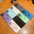 thumbnail image 2 of Metallic Matte Magnetic For Magsafe Case For iPhone 16 15 14 Plus 13 12 11 Pro XS Max XR Wireless Charge All Protection Cover tzw, 2 of 7