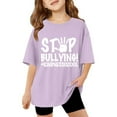 thumbnail image 1 of T-shirts pour Adolescentes Col Rond Imprimé Dessin Animé Manches Courtes Haut d'Été Cadeaux d'Anniversaire pour 150 Filles, 1 of 8