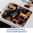 thumbnail image 6 of Dachshund Square Mouse Pad, 8.3x9.8 Inch, Non-Slip Rubber Bottom, Printed Desk Mat for Office and Gaming, 6 of 6