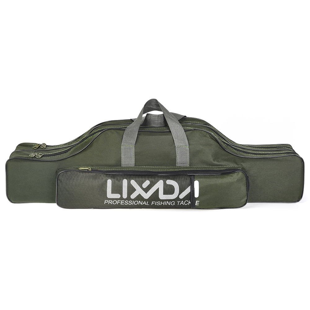 Lixada 3 Layers Fishing Pole Bag Portable Folding Rod Carry  Fishing M1Q7