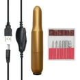 thumbnail image 1 of Generic Portable USB-Powered Mini Electric Nail Grinder with Adjustable Speed, 6 Grinding Heads, Gold Finish, Ideal for Home & Salon Use, 1 of 6