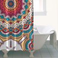 thumbnail image 5 of Daisy Pattern Boho Shower Curtain 36x72, Quick-Drying Polyester with Plastic Rings, Retro White and Yellow Floral Artwork, 5 of 5