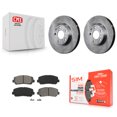 thumbnail image 1 of Transit Auto Front Disc Brake Rotors and Semi-Metallic Pads Kit for Car 2013-2015 Mazda CX-5 K8S-100635, 1 of 11