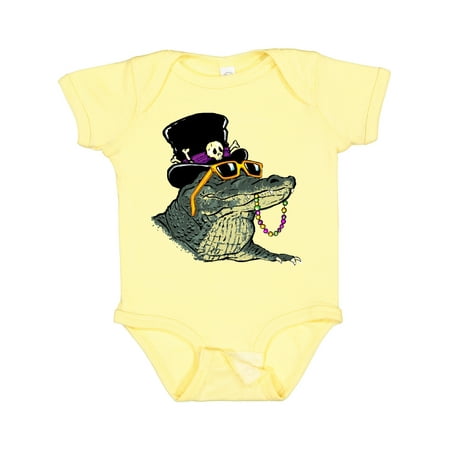 

Inktastic Mardi Gras VooDoo Gator Gift Baby Boy or Baby Girl Bodysuit