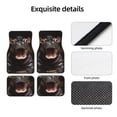 thumbnail image 4 of Balery Playful Baby Hippo Splash Juego de 4 Alfombrillas para Auto, Revestimientos de Caucho Resistente, Diseño Antideslizante, 4 of 7