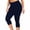 Navy—Capris, variant on BVOFAR Capri Yoga Pants for Women Tummy Control Workout Crop Leggings High Waist Quick Dry Athletic Capris Buttery Soft Gym Fitness Cropped Trousers Dark Gray XXXXXL