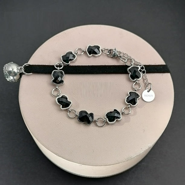 Pulseras negras calientes de la gema del partido ocho de la moda del 316 del acero inoxidable de la venta Gao Jiahui unisex