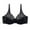 Black, variant on Lacy Bras for Women, Woman's E Cup Flower Embroidery Thin Style Ventilate Bra Steel Rim, Green