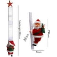 thumbnail image 4 of Santa Climbing Ladder Electric Santa Claus Climbing Rope Ladder Decoration, Christmas Super Climbing Santa Plush Doll Toy for Hanging Ornament Tree Indoor Outdoor Decoration, 4 of 8