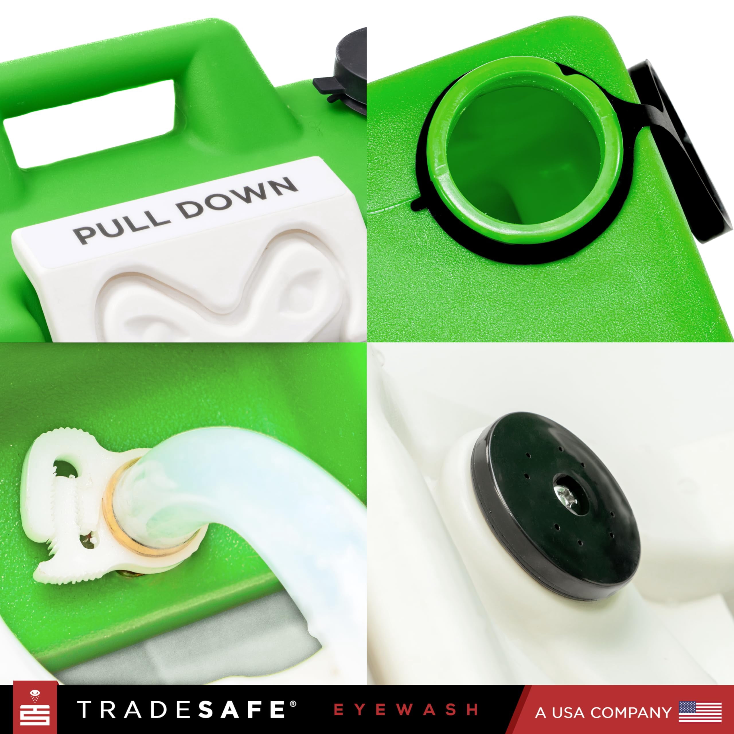 TRADESAFE Portable Eye Wash Station, Emergency Eye Wash Station OSHA Approved, 8 Gallon Capacity