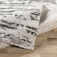 thumbnail image 4 of Mark&Day Area Rugs, 5ft Round Carvell Modern Abstract Marble Shag Medium Gray Round Area Rug, Grey Marble Swirl Carpet for Living Room, Bedroom or Kitchen (5'3" Round), 4 of 7