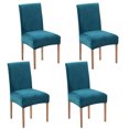 thumbnail image 1 of keepw 1/2/3 2pack/lot Exquisite Craft Dining Chair Covers - Dirt Protection For Wedding Easy To Clean Elastic Teal 4 pcs 1 Pc, 1 of 6