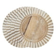 thumbnail image 3 of Saro Lifestyle Wooden Charger Plates With Ribbed Design (Set of 4), 3 of 5