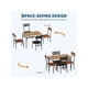 thumbnail image 5 of 5-piece dining mesa set para 4 - kitchen mesa y sillas set con heavy-duty metal frame y cushioned asientos, space-saving dinette muebles para small space apartments, 5 of 8