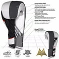 thumbnail image 3 of RDX Leather F8 Boxing Gloves Punching Mitts MMA Training Bag, 3 of 4