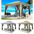 thumbnail image 2 of 12x12ft Pop-up Gazebo Outdoor Canopy Tent with Mosquito Netting Patio Gazebo, 2 of 10