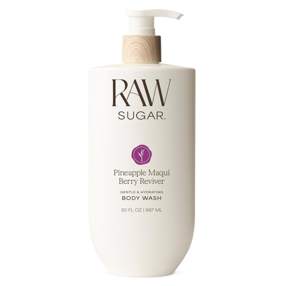 Raw Sugar Pineapple Maqui Berry Reviver Gentle & Hydrating Body Wash, 30 fl oz