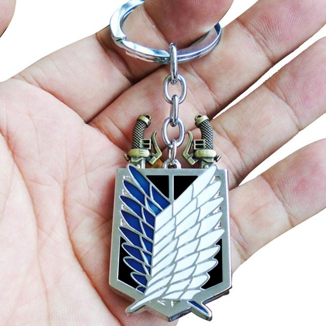 Attack On Titan Collar/Llavero The Wings Of Freedom Survey Corps Punk Collar/Llavero Regalo Para Anime Fan Cómic Japonés Eigraketly AP006275-02